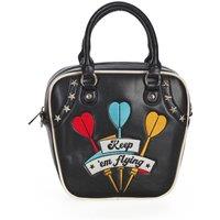 Banned Retro Women's Keep 'em Flying Handbag-Black in Black