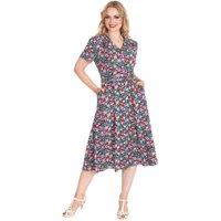 Banned Retro Women's Tea Party Dress-Black in Black | Size: Small