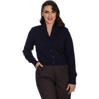 Clothing Women's Banned Retro Violet Cardigan-Night Blue in Midnight | Size: Medium