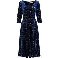 Banned Retro Women's Luna Celestial Swing Dress-Blue in Blue | Size: 2XL
