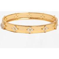 Uchi & Soto Women's Kinmokusei Gold Bead Floral Bangle | Size: Standard