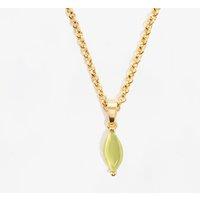 Uchi & Soto Women's Nekomeishi Green Cats Eye Pendant | Size: Adjustable