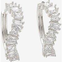Uchi & Soto Women's Nami Silver Stone Wave Earrings | Size: Standard