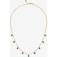 Uchi & Soto Women's Kokoro Green Heart Gold Necklace | Size: Adjustable