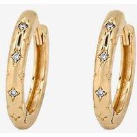 Uchi & Soto Women's Kin Stone Huggie Hoop Earrings in Gold | Size: Standard