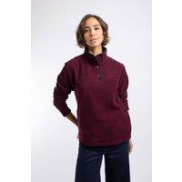 Weird Fish Women's Harriet Funnel Neck Microfleece in Aubergine | Size: 16