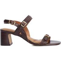 Dune London Women's 'Jiving' Leather Sandals in Brown | Size: 5