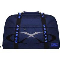 Oakley Men's Graphic Metal Logo Adjustable Straps Navy Blue Duffel Bag