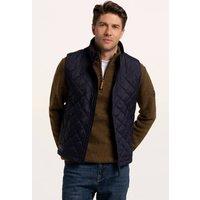 Brakeburn Men's Bayswater Bomber Rib Collar Gilet in Navy | Size: Large
