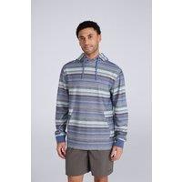 Animal Men's 'Loyal' Kangaroo Pocket Elastic Cuffs & Hem Snug Fit Beach Hoodie in Dark Blue | Size: Large