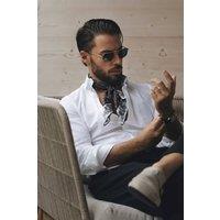 Elizabetta Boutique Men's Diego - Silk Neckerchief in Black