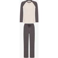 Penti Men's Contour Ease Long Sleeve Pajama Set in Charcoal | Size: Medium