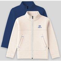 Tommy Life Men's Youth Zipper Collar Sweatshirt in Cream | Size: 14-15 Years