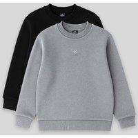 Tommy Life Men's Youth Crew Neck Sweatshirt in Light Grey | Size: 14-15 Years