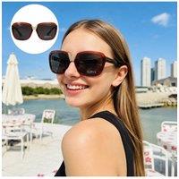 KDMD Women's UV400 Tortoiseshell Sunglasses for Everyday & Travel in Brown