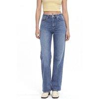 Squalo Women's Straight Leg Pants in Mid Blue | Size: Medium