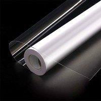 YnysTec Self Adhesive Transparent Sticky Back Wallpaper Rolls Vinyl Film in Clear | Size: 80 cm x 400 cm