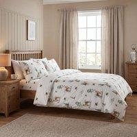 Rapport Home Woodland Winter Christmas Complete Duvet Set Fitted Sheet & Pillowcase | Size: Single