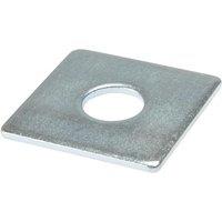 Forgefix Square Plate Washer Zp 50 X 50 X 12Mm Bag 10 in Silver