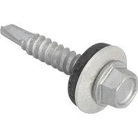 Forgefix Techfast Hex Head Roofing Screw Self-Drill Light Section 5.5 X 32Mm in Silver
