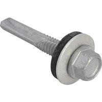 Forgefix Techfast Hex Roofing Screw Self-Drill Heavy Section 5.5 X 32Mm Pack in Silver