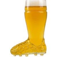 Chabrias Ltd Football Boot Beer Glass 500ml - Italian Made Novelty Drinking Glass in Clear
