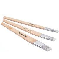 Harris Fitch Paint Brushes Pack Of 3 - Cutting In in White