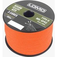 Lomo 3 Strand 425 Paracord - 100m Orange