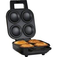 Cooks Professional Deep Fill Pie Maker with Crimping Edge, Spatula & Cutter - 4-Pie in Black