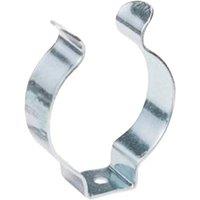 Securpak Zinc Plated Pipe Clips (Pack of 3) in Silver