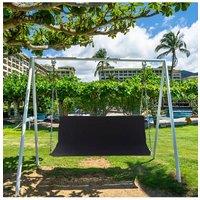 KDMD 148x51x51cm Swing Seat Cover Replacement for Garden Swing Bench or Hammock - Black | Size: 148 x 51 x 51 cm