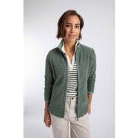 Weird Fish Women's Cherry Textured Full Zip Fleece in Light Green | Size: 10