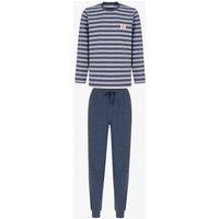 Penti Men's Weekend Striped Long Sleeve Jogger Pajama Set | Size: Small