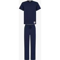 Penti Men's Midnight Forest Short Sleeve Pajama Set in Navy | Size: Medium