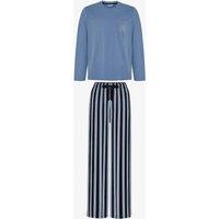 Penti Men's Steel Striped Long Sleeve Pajama Set | Size: Large