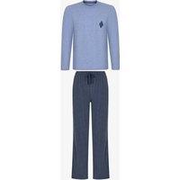 Penti Men's Northline Long Sleeve Pajama Set in Navy | Size: Large