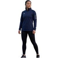 Gilbert Women's Fleece Quarter Zip Raglan Long-Sleeved Sweatshirt in Dark Navy | Size: 6