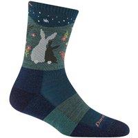 Darn Tough Vermont Women's Merino Wool Animal Patterned Hiking Boot Socks in Blue | Size: Large