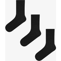 Penti Women's Basic Tennis Pair Crew Socks in Black | Size: 36-40