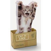 Mustard Cat In A Box Sticky Notes - Cat-Shaped, 150 Sheets, 11.5 x 5 x 2 cm