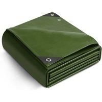 Keplin 3x4m Waterproof Tarpaulin Cover Sheet 90GSM (Green) in Beige