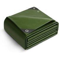 Keplin 3x3m Waterproof Tarpaulin Cover Sheet 90GSM (Green) in Black