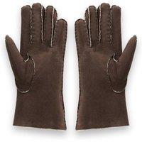 Celtic & Co Women's Sheepskin Gloves in Chocolate | Size: Large