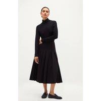 Hobbs London Women's Paige Skirt in Dark Navy | Size: 10