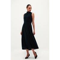 Hobbs London Women's Tallie Dress in Bottle Green | Size: 22