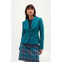 Hobbs London Women's Hackness Jacket in Turquoise | Size: 10