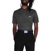 Callaway Men's Herringbone Golf Polo Shirt in Black | Size: Medium