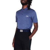 Callaway Men's Herringbone Golf Polo Shirt in Mid Navy | Size: Large