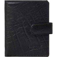 Osprey Men's Highland Embossed Leather Travel Popper Wallet in Black