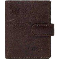 Osprey Men's Highland Embossed Leather Travel Popper Wallet in Chocolate